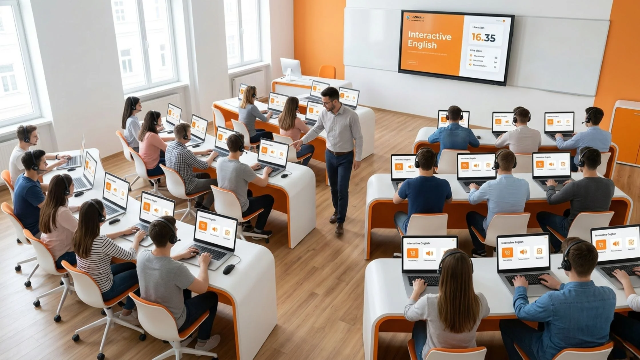 Digital language lab software interface